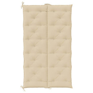 Bänkdyna för trädgården beige 180x(50+50)x7 cm oxfordtyg