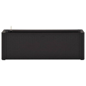 Upphöjd odlingslåda med självbevattning antracit 100x43x33 cm