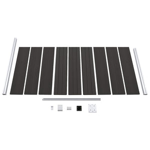 Staketpanel WPC 95x186 cm svart