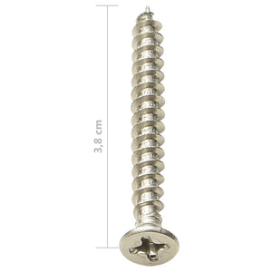 Monteringsclips trall med skruvar 200 st plast/rostfritt stål