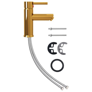 Badrumsblandare guld 130x176 mm