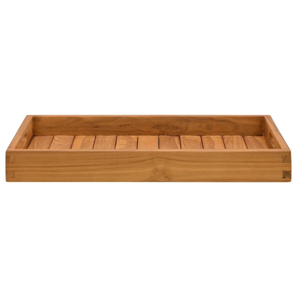 Serveringsbricka 60x35 cm massivt teakträ