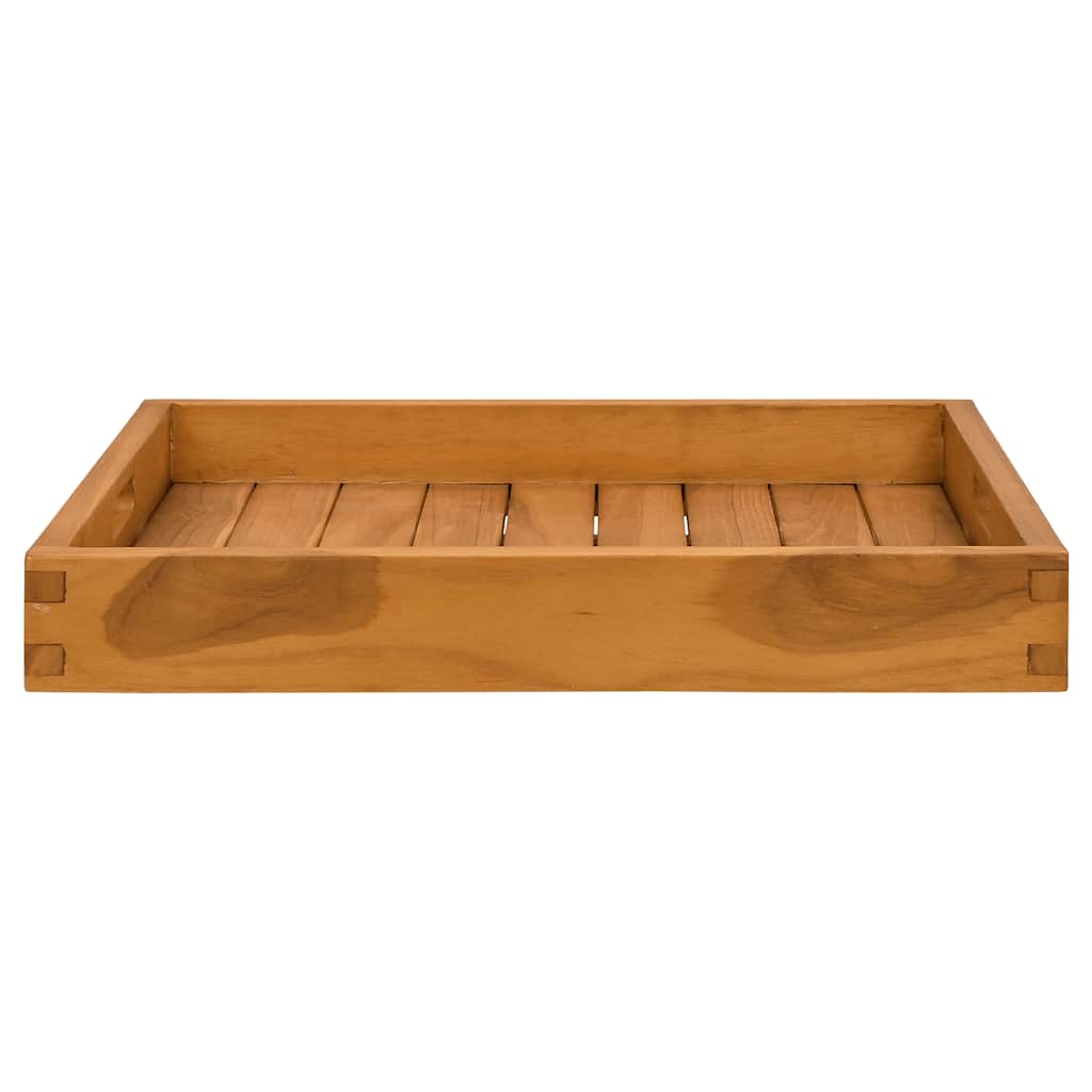 Serveringsbricka 50x50 cm massivt teakträ