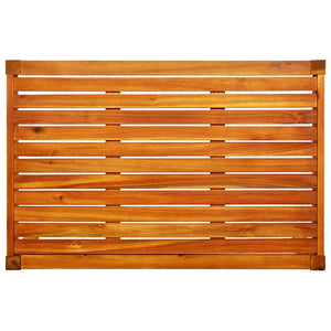 Trädgårdsbänk med bord och fotpallar massivt akaciaträ