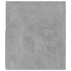 TV-bänk med LED-belysning betonggrå 120x35x40 cm