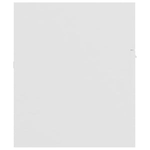 Tvättställsskåp vit 100x38,5x46 cm konstruerat trä