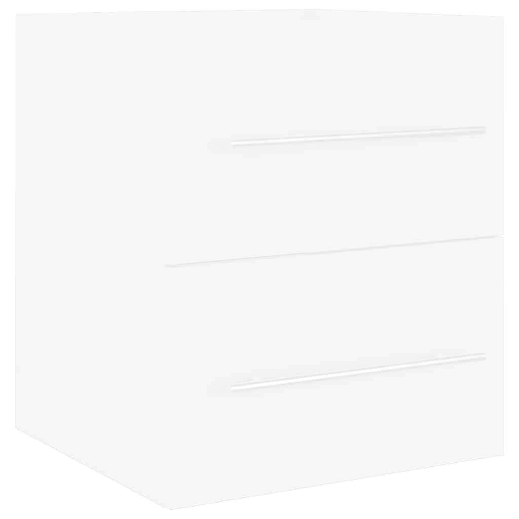 Tvättställsskåp vit 41x38,5x48 cm konstruerat trä