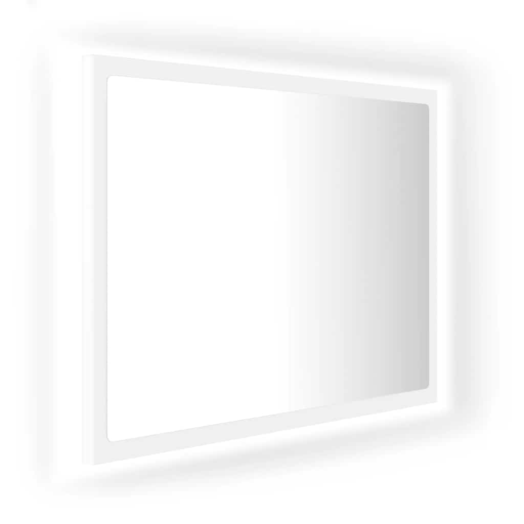 Badrumsspegel med LED vit 60x8,5x37 cm akryl