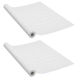 Dekorplast 2 st vitt trä 500x90 cm PVC