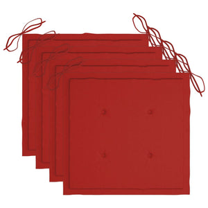 Trädgårdsstolar med dynor 4 st grå massivt akaciaträ