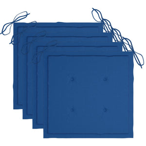 Trädgårdsstolar med dynor 4 st grå massivt akaciaträ