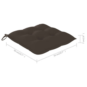 Trädgårdsstolar med dynor 4 st grå massivt akaciaträ