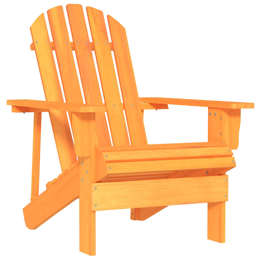 Adirondackstol massivt granträ orange