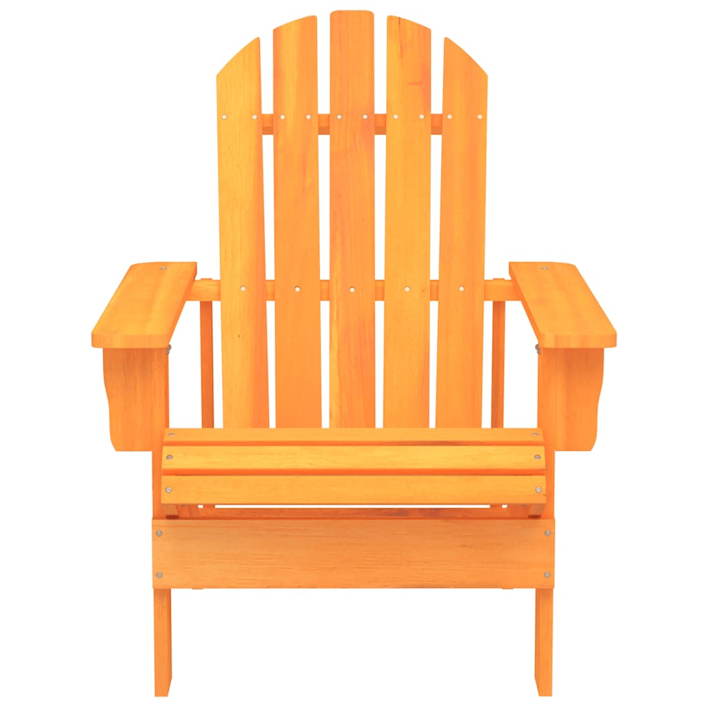 Adirondackstol massivt granträ orange