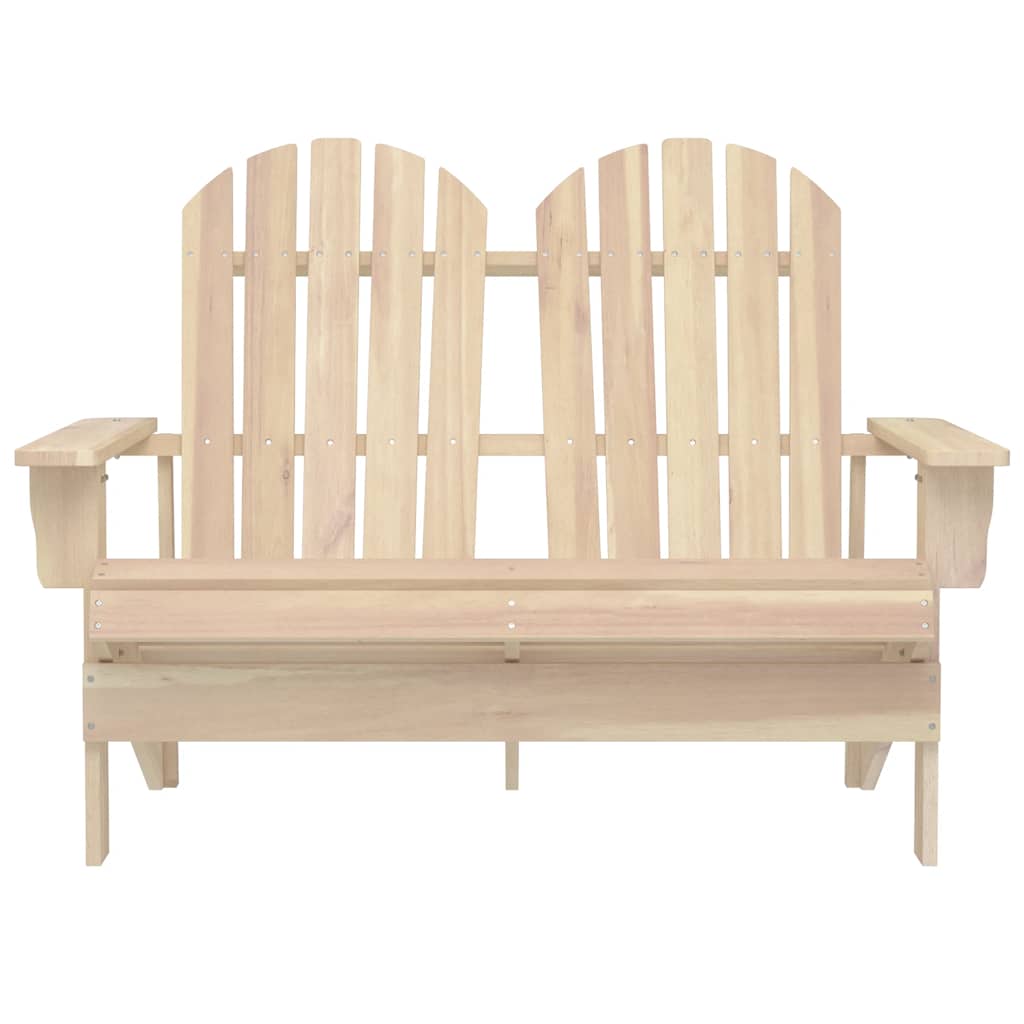 Adirondackstol 2-sits massivt granträ