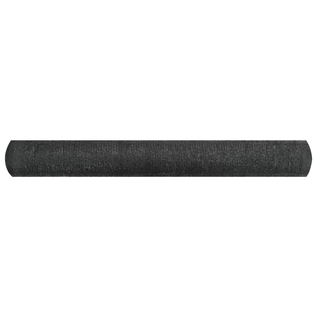 Insynsskyddsnät svart 1,8x25 m HDPE 195 g/m²