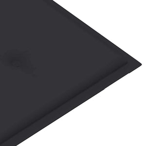 Stapelbar trädgårdsbänk med dyna 128,5 cm massiv teak