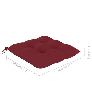 Trädgårdsstolar 3 st med dynor massivt akaciaträ