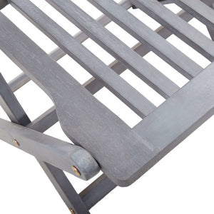 Hopfällbara trädgårdsstolar med dynor 6 st massivt akaciaträ