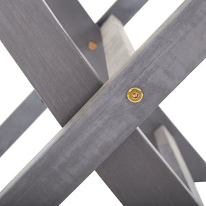 Hopfällbara trädgårdsstolar 6 st massivt akaciaträ