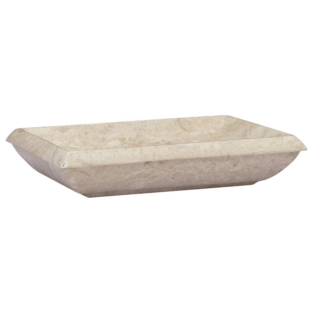 Handfat gräddvit 50x35x10 cm marmor