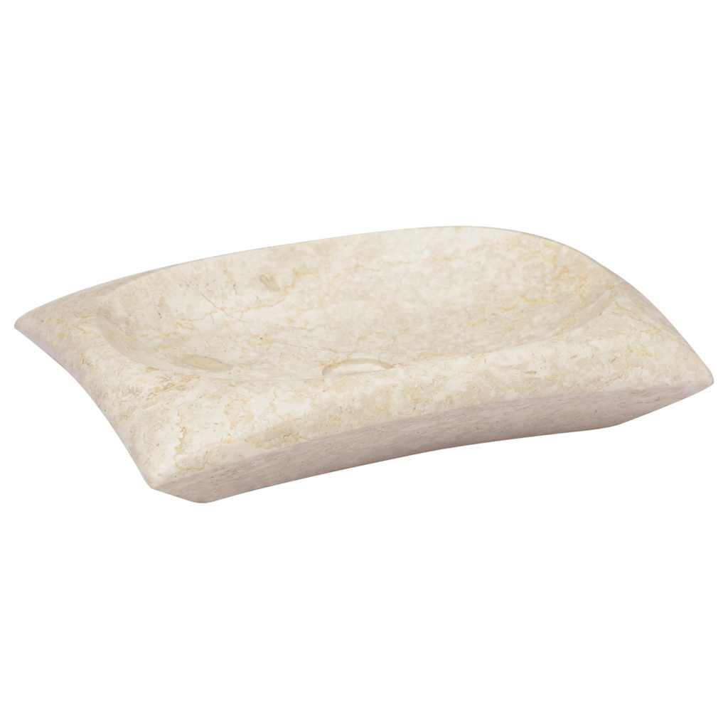 Handfat gräddvit 50x35x10 cm marmor