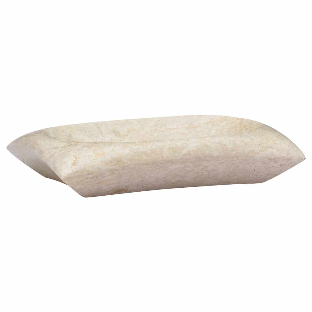 Handfat gräddvit 50x35x10 cm marmor