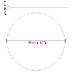 Bordsskiva grå Ø40x2,5 cm marmor