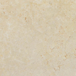 Bordsskiva gräddvit Ø60x2,5 cm marmor