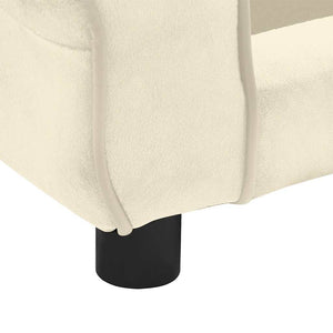 Hundsoffa naturvit 72x45x30 cm plysch