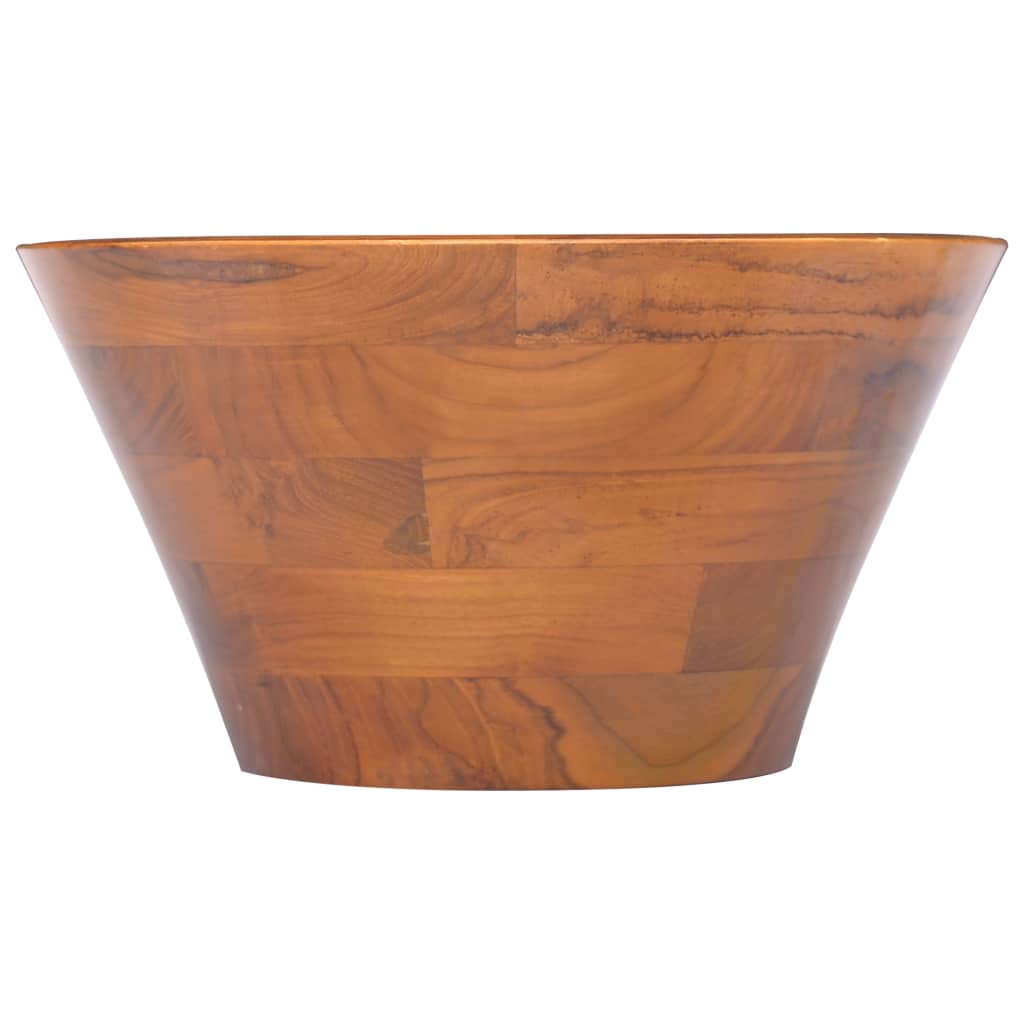 Handfat i massiv teak Φ40x20 cm
