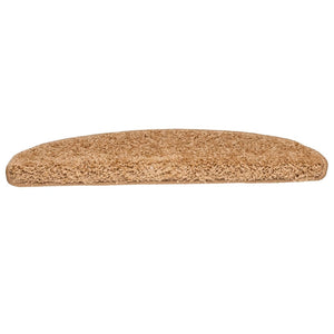 Trappmattor 10 st 65x21x4 cm beige halvrunda stora