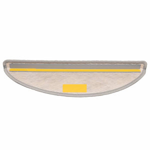 Trappstegsmattor självhäftande sisal 15 st 56x17x3 cm gråvit