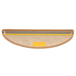 Trappstegsmattor självhäftande sisal 15 st 56x17x3 cm sisal