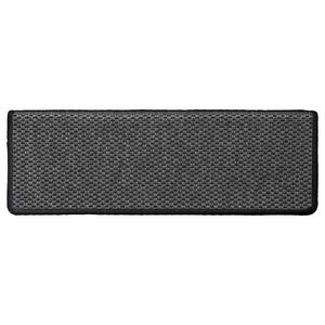 Trappstegsmattor självhäftande sisal 15 st 65x21x4 cm antracit