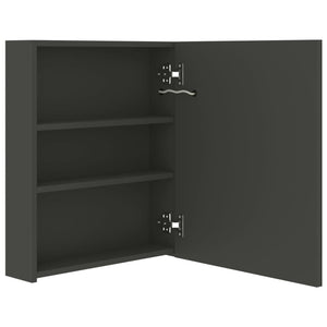 Spegelskåp med LED antracit 50x14x60 cm