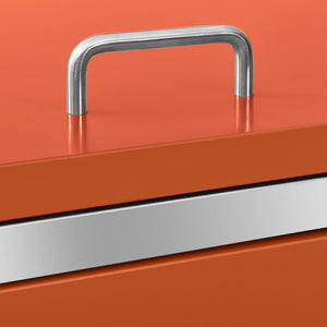 Skjul till fyra sopkärl 276,5x77,5x112,5 cm rostfritt stål