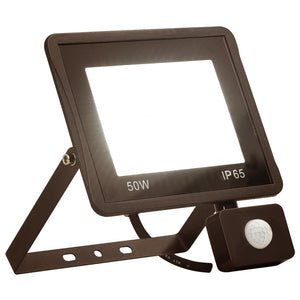 Strålkastare med sensor 50 W LED varmvit