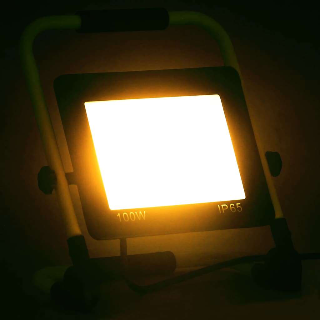 Strålkastare med handtag 100 W LED varmvit