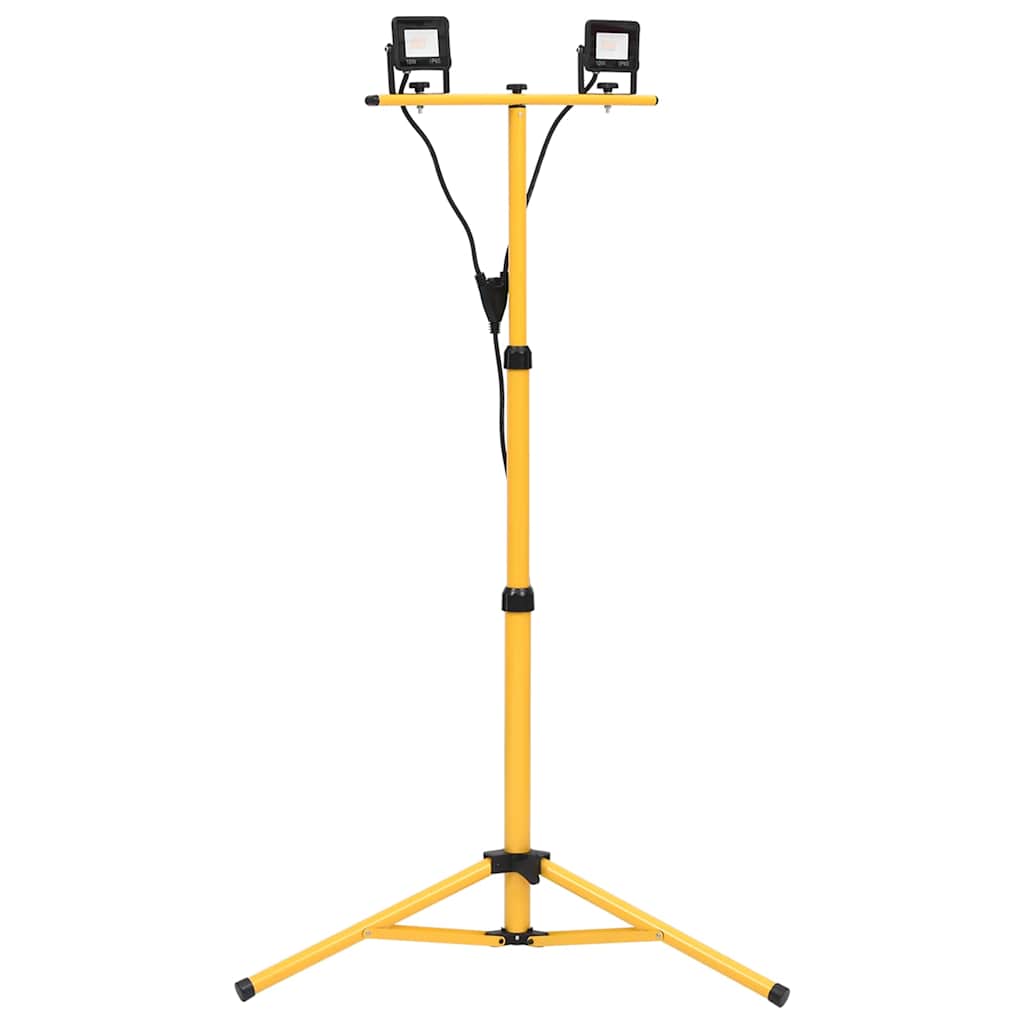 Strålkastare med stativ 2x10 W LED kallvit