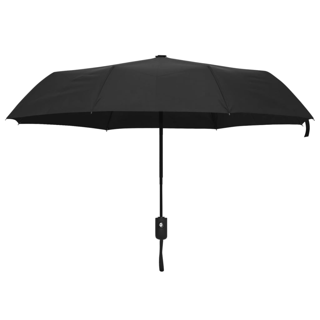 Paraply automatisk hopfällbart svart 95 cm