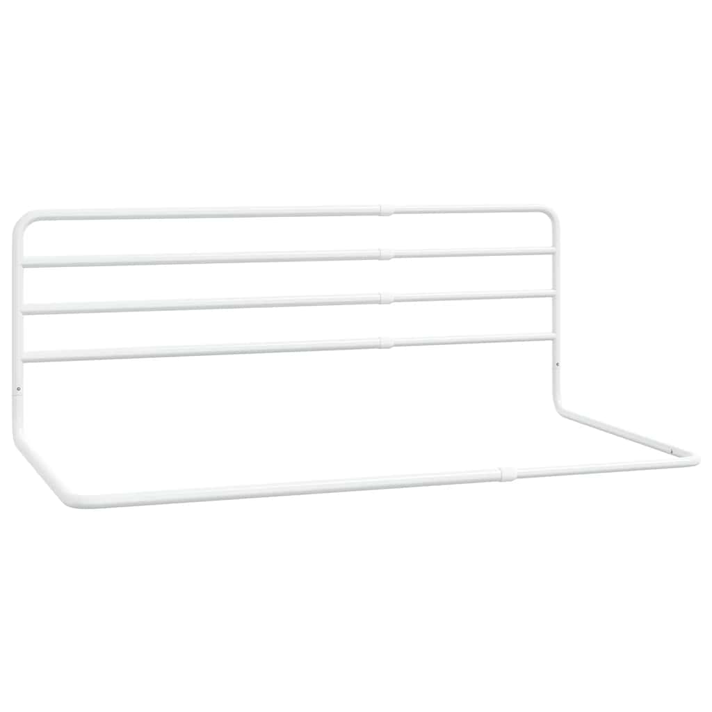 Sängskena för barn vit (76-137)x55 cm tyg