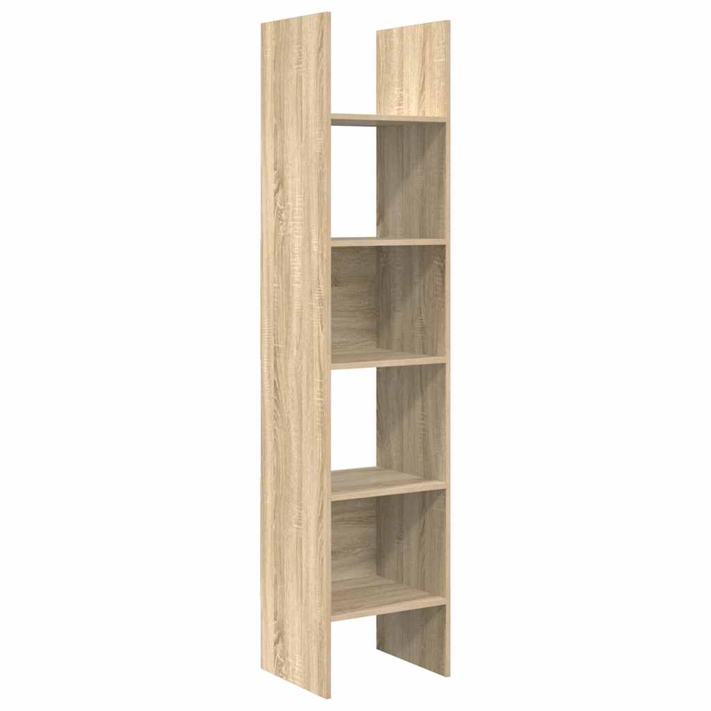 Bokhylla sonoma-ek 40x35x180 cm konstruerat trä