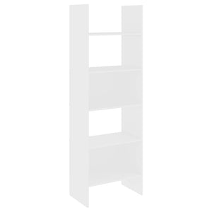 Bokhylla vit 60x35x180 cm konstruerat trä