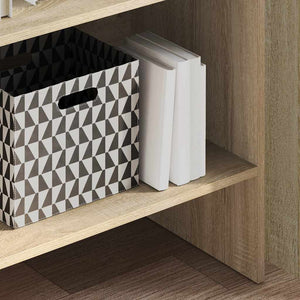 Bokhylla sonoma-ek 60x35x180 cm konstruerat trä