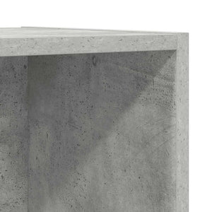 Väggmonterat tv-skåp betonggrå 37x37x142,5 cm konstruerat trä