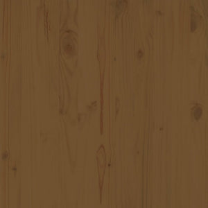 Loungegrupp för trädgården 3 delar honungbrun massiv furu