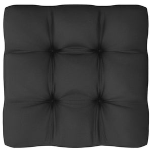 Hörnsoffa för trädgården med antracit dynor massiv furu