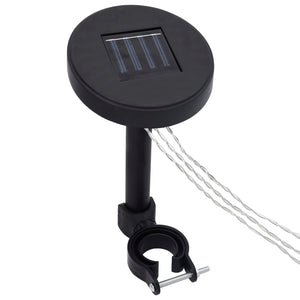 Paviljong med draperi och ljusslinga LED 4x3 m taupe