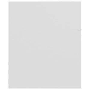 Badrumsmöbler set vit konstruerat trä